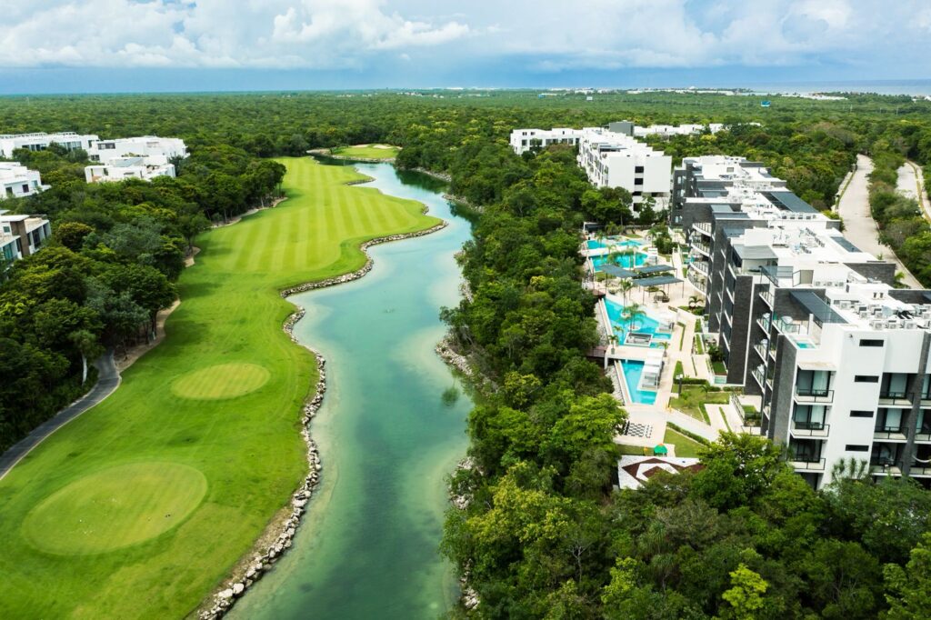 Tulum Country club drone